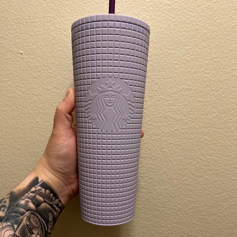 Starbucks purple grid tumbler